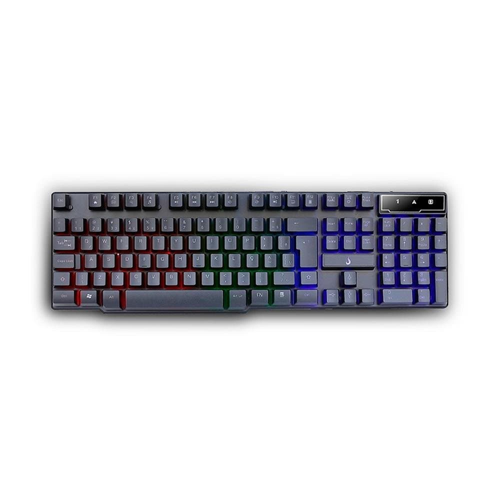 Teclado Semi Mecânico Gamer Rise Mode G1 Full, Membrana, USB, Preto - RM-TG-01-FB