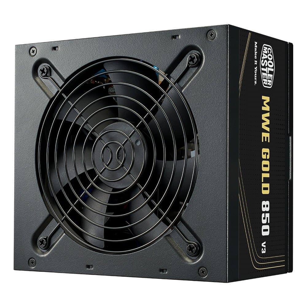 Fonte Cooler Master MWE Gold 850 V3, 850W, 80 Plus Ouro, ATX 3.1, PFC Ativo, Preto - MPE-8506-ACAG-BBR