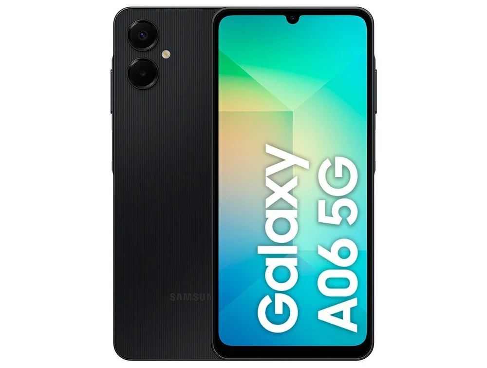 Smartphone Samsung Galaxy A06 128GB, 4GB RAM, Câmera 50MP + Selfie 8MP, Preto