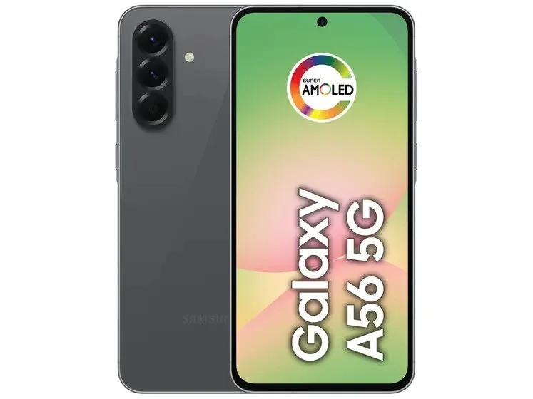 Smartphone Samsung Galaxy A56 128GB - Preto, 5g, Câmera Tripla 50mp, Ram 8GB, Tela 6.7"