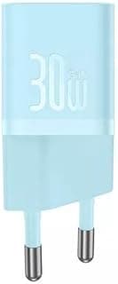 Carregador Baseus Turbo Gan5 Usb-c Para iPhone E Android (Azul, 30W)