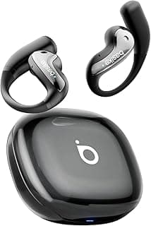 Basike Fone de Ouvido sem Fio OWS com Gancho, Estéreo Hi-Fi, 30h de Espera, Resistente à Água IPX4, Compatível com iOS e Android, Ideal para Esportes/Treino (Preto)