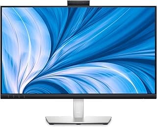 Monitor Dell 23.8" Full HD (1920 x 1080) – 60Hz – Videoconferência com Webcam Integrada, Alto-falantes e Microfone – C2423H